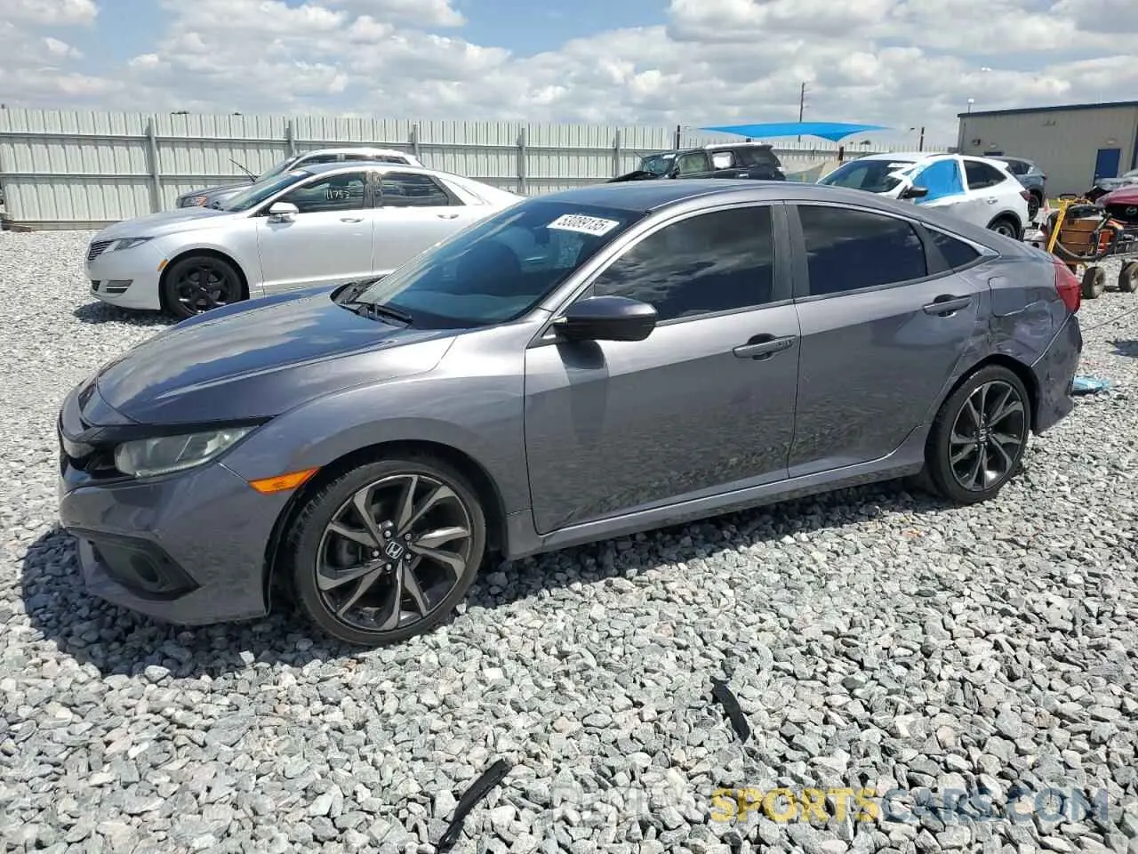 1 Photograph of a damaged car 2HGFC2F86KH590862 HONDA CIVIC 2019