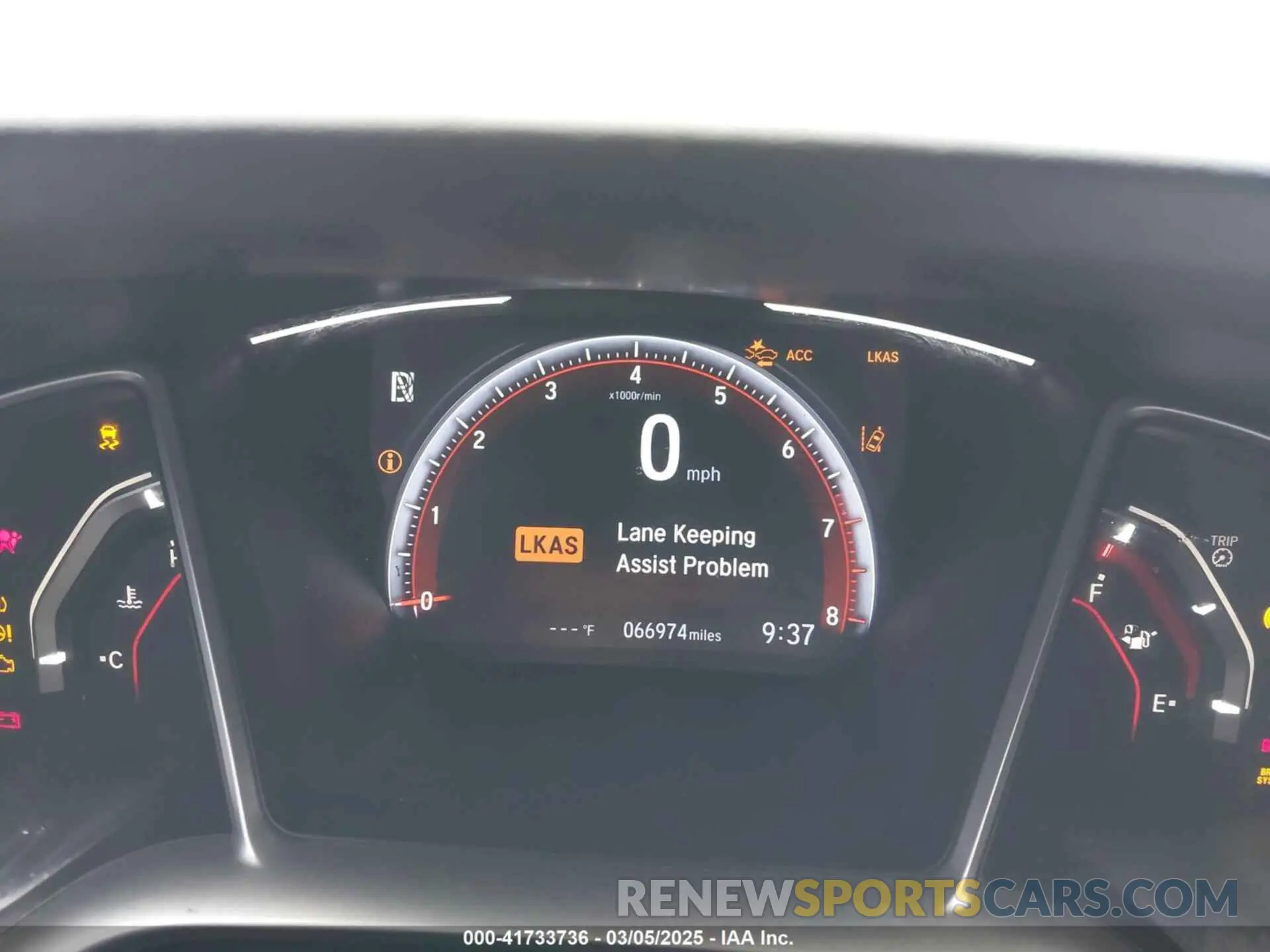 7 Photograph of a damaged car 2HGFC2F87KH535952 HONDA CIVIC 2019