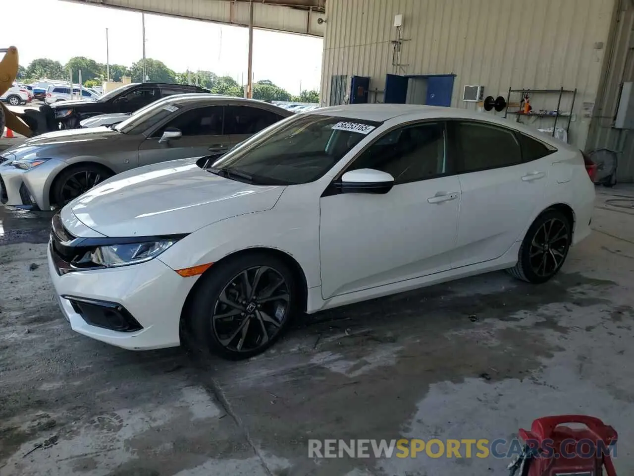 1 Photograph of a damaged car 2HGFC2F87KH573178 HONDA CIVIC 2019