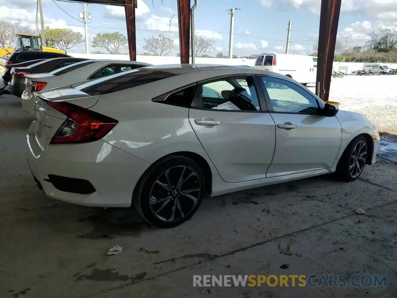 3 Photograph of a damaged car 2HGFC2F87KH573178 HONDA CIVIC 2019