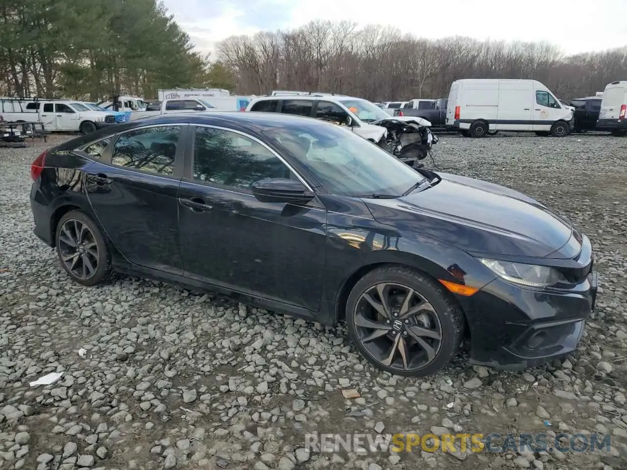 4 Фотография поврежденного автомобиля 2HGFC2F87KH574234 HONDA CIVIC 2019