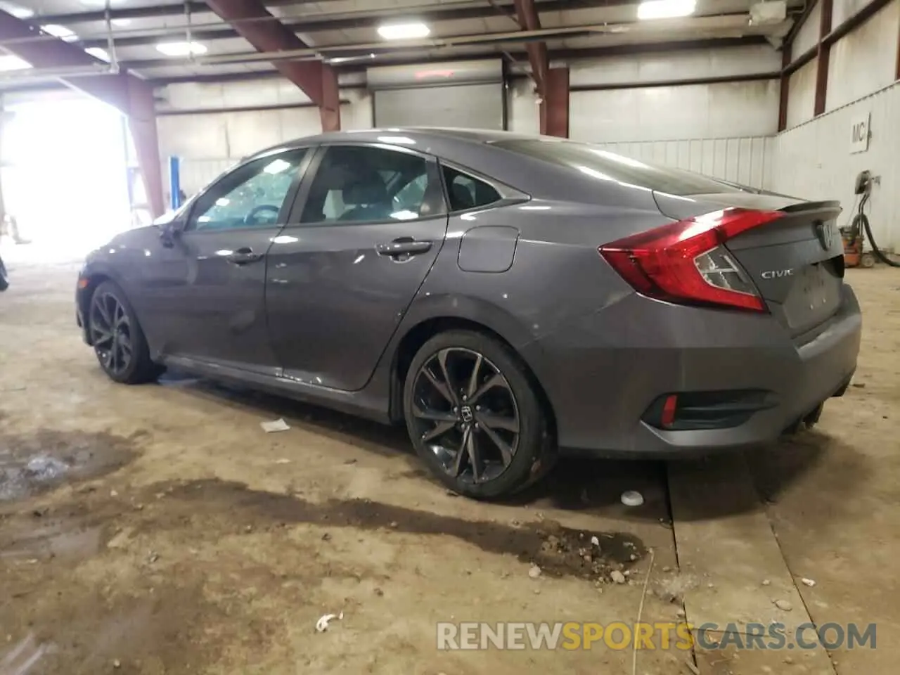 2 Photograph of a damaged car 2HGFC2F87KH589560 HONDA CIVIC 2019