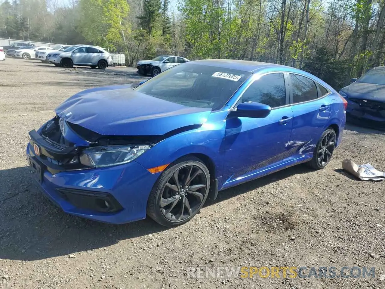 1 Фотография поврежденного автомобиля 2HGFC2F88KH016618 HONDA CIVIC 2019