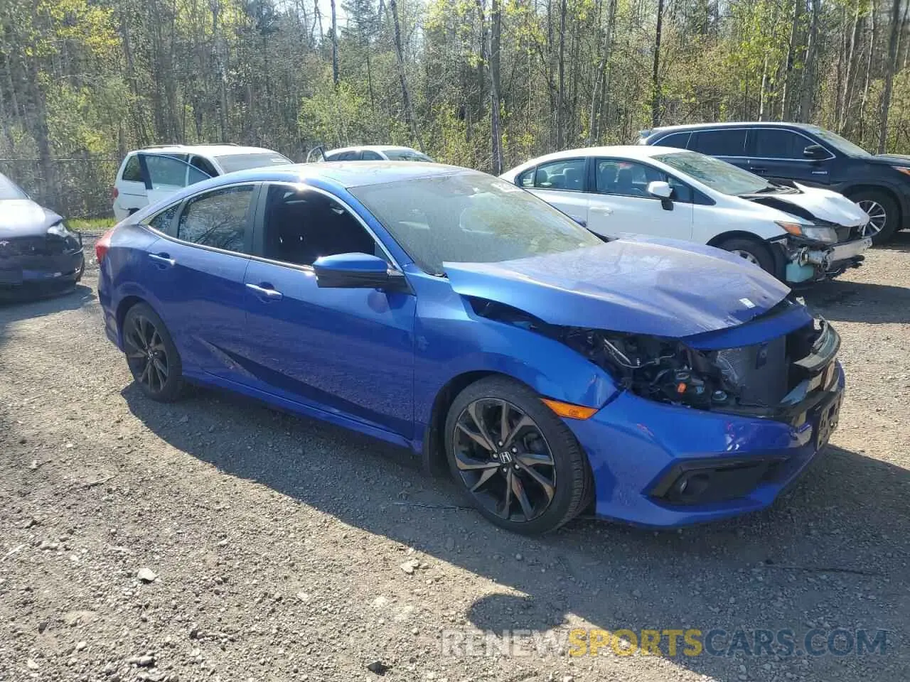 4 Фотография поврежденного автомобиля 2HGFC2F88KH016618 HONDA CIVIC 2019