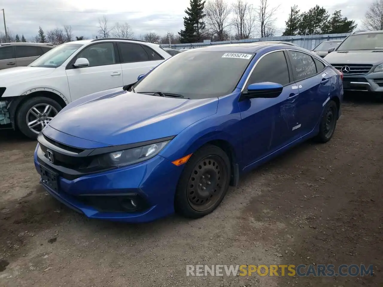 1 Фотография поврежденного автомобиля 2HGFC2F88KH029918 HONDA CIVIC 2019