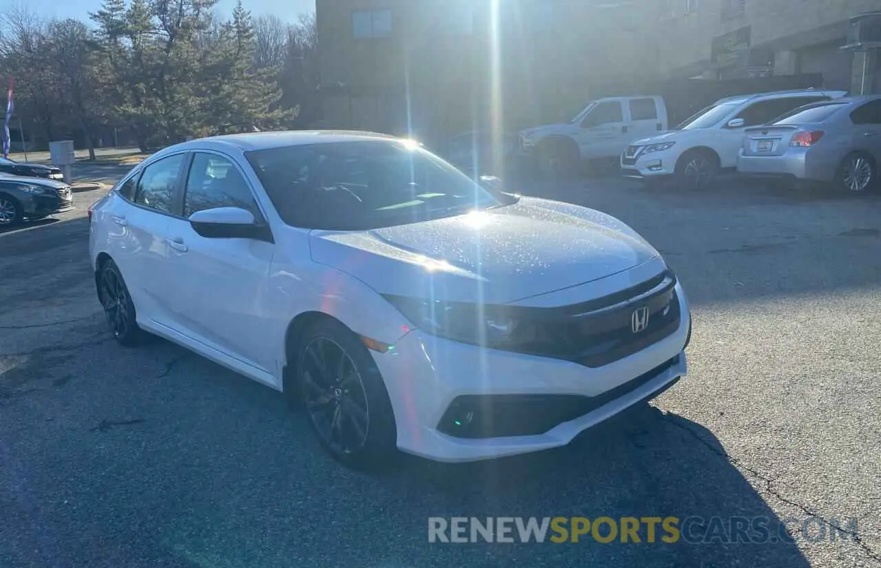 1 Photograph of a damaged car 2HGFC2F88KH514723 HONDA CIVIC 2019