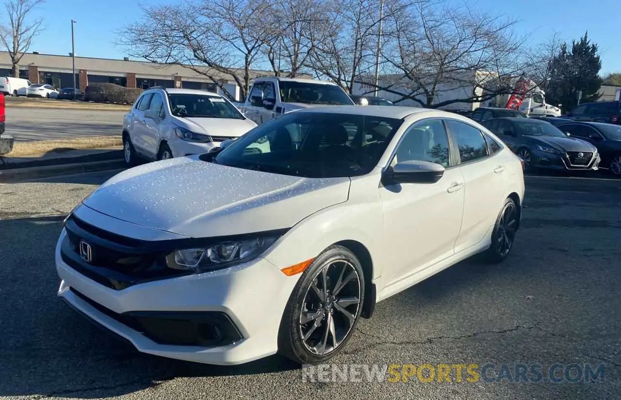 2 Photograph of a damaged car 2HGFC2F88KH514723 HONDA CIVIC 2019