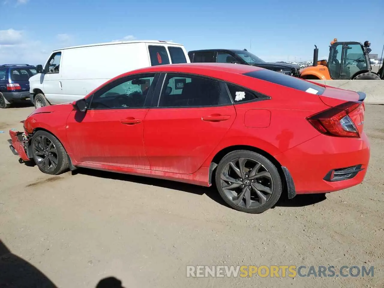 2 Photograph of a damaged car 2HGFC2F88KH536091 HONDA CIVIC 2019