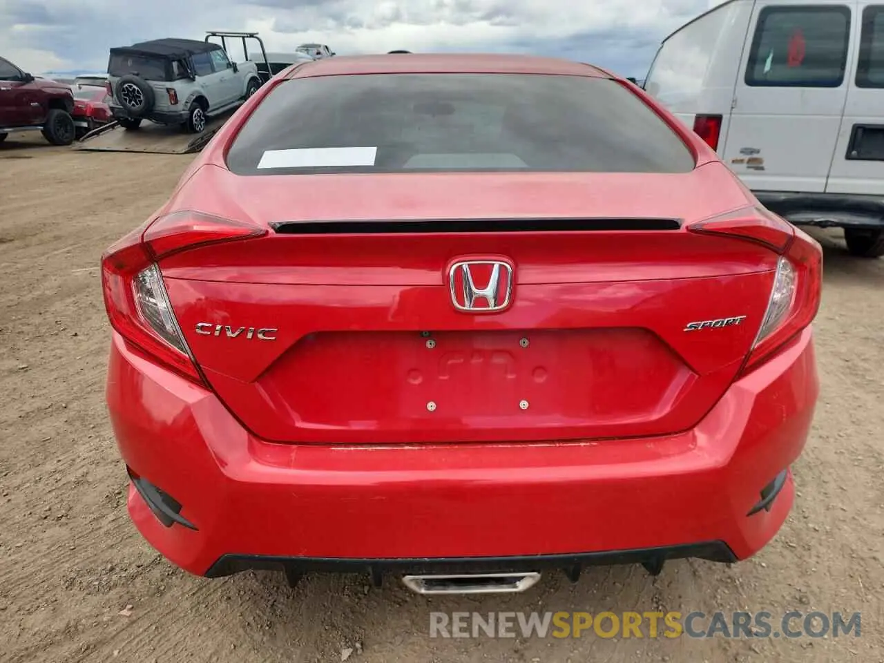 6 Photograph of a damaged car 2HGFC2F88KH536091 HONDA CIVIC 2019