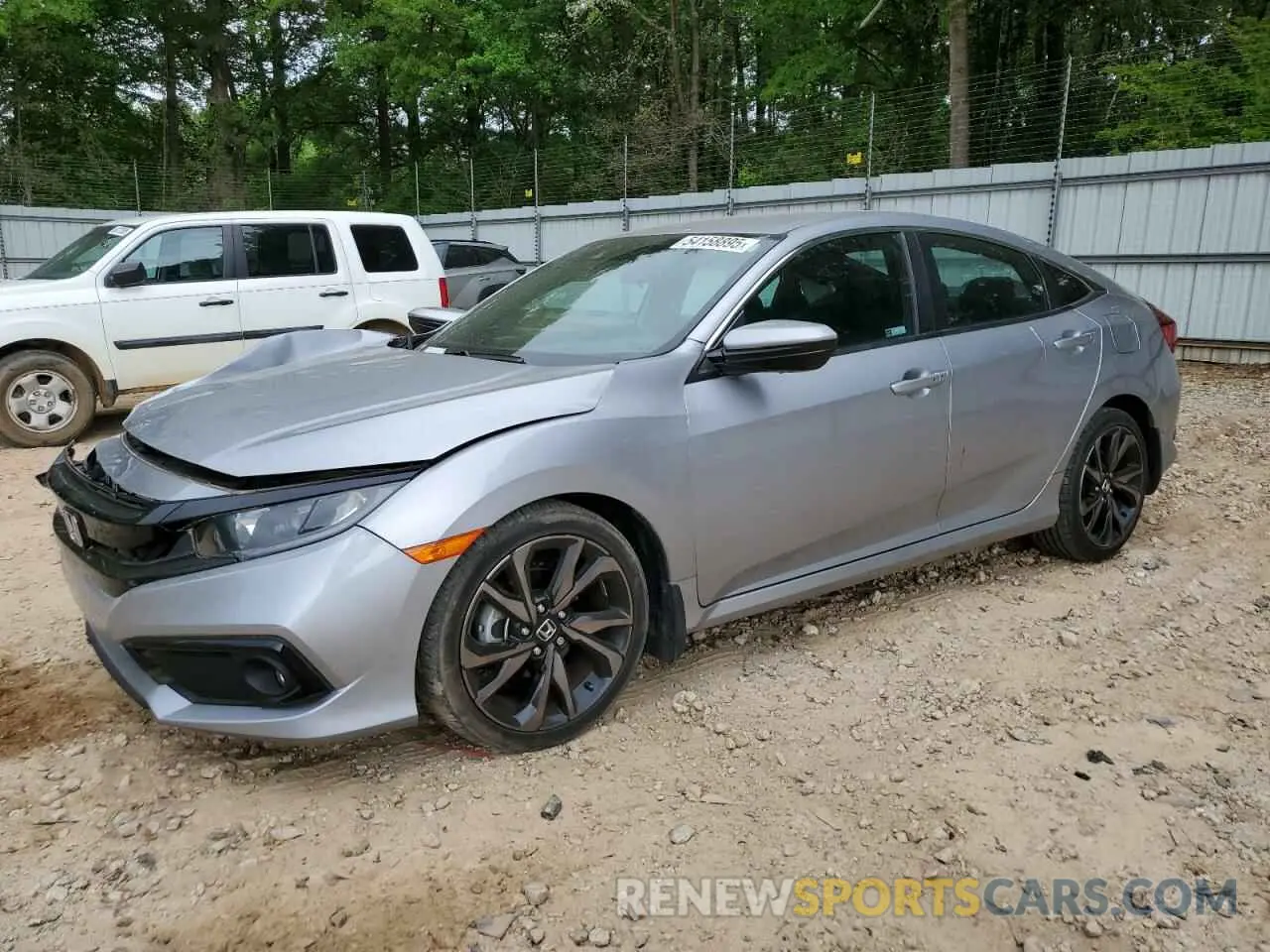 1 Photograph of a damaged car 2HGFC2F88KH564148 HONDA CIVIC 2019