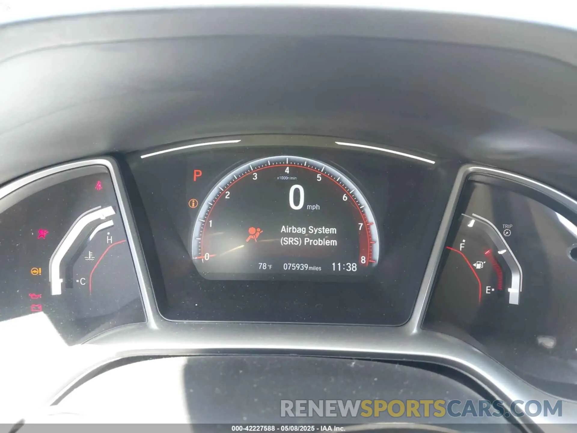 7 Photograph of a damaged car 2HGFC2F89KH503942 HONDA CIVIC 2019