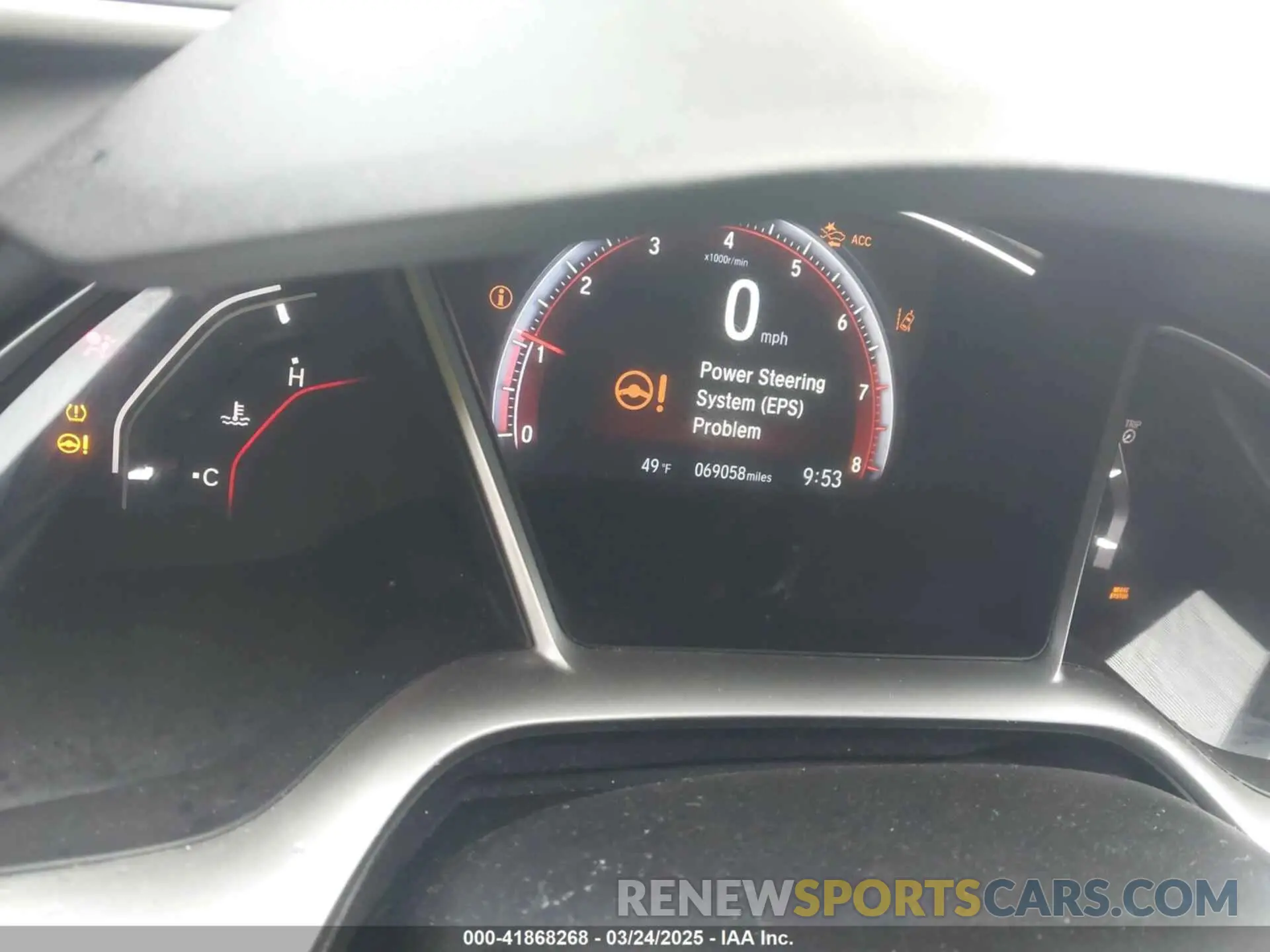 7 Photograph of a damaged car 2HGFC2F89KH537251 HONDA CIVIC 2019