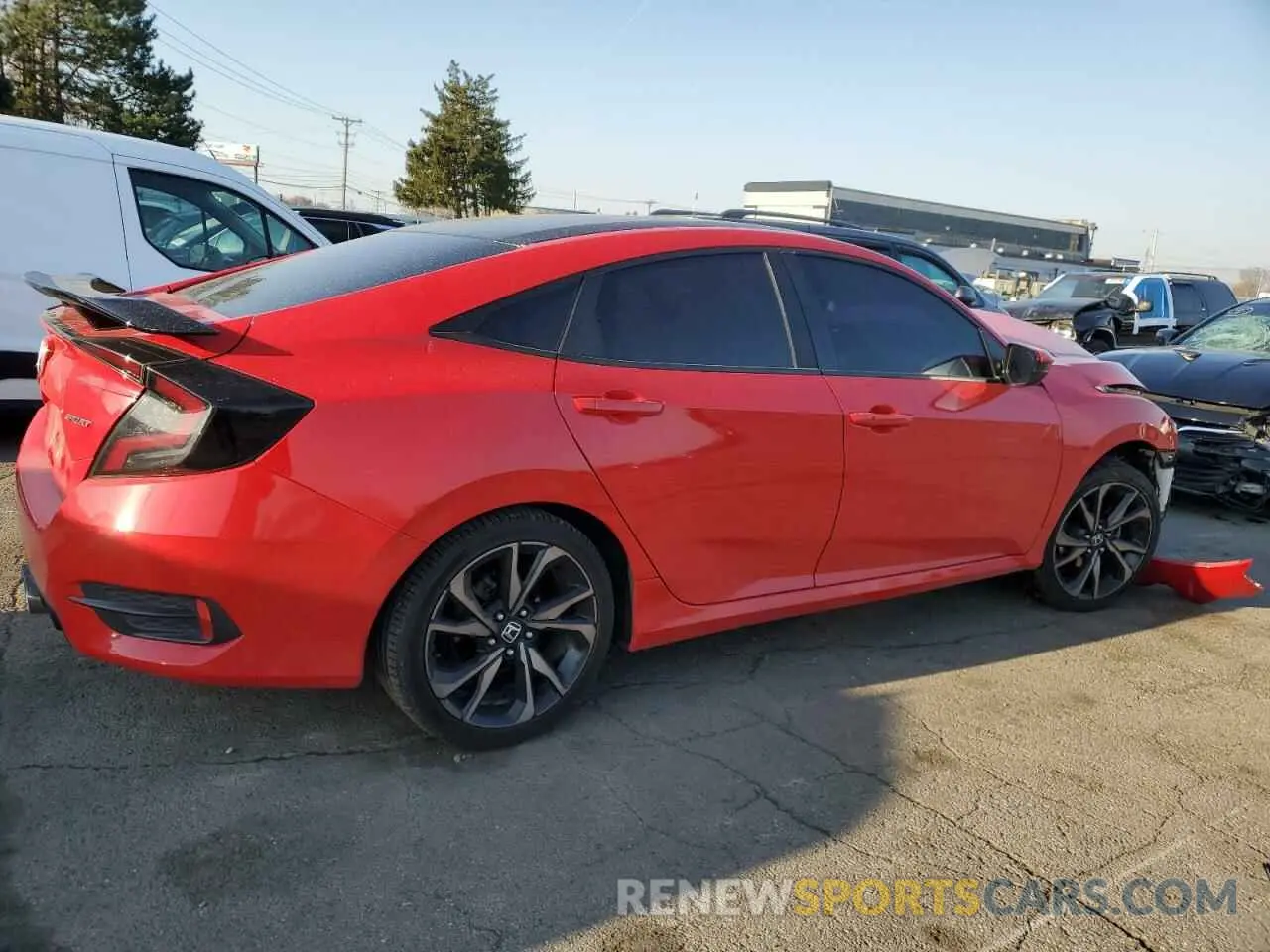 3 Фотография поврежденного автомобиля 2HGFC2F89KH540201 HONDA CIVIC 2019
