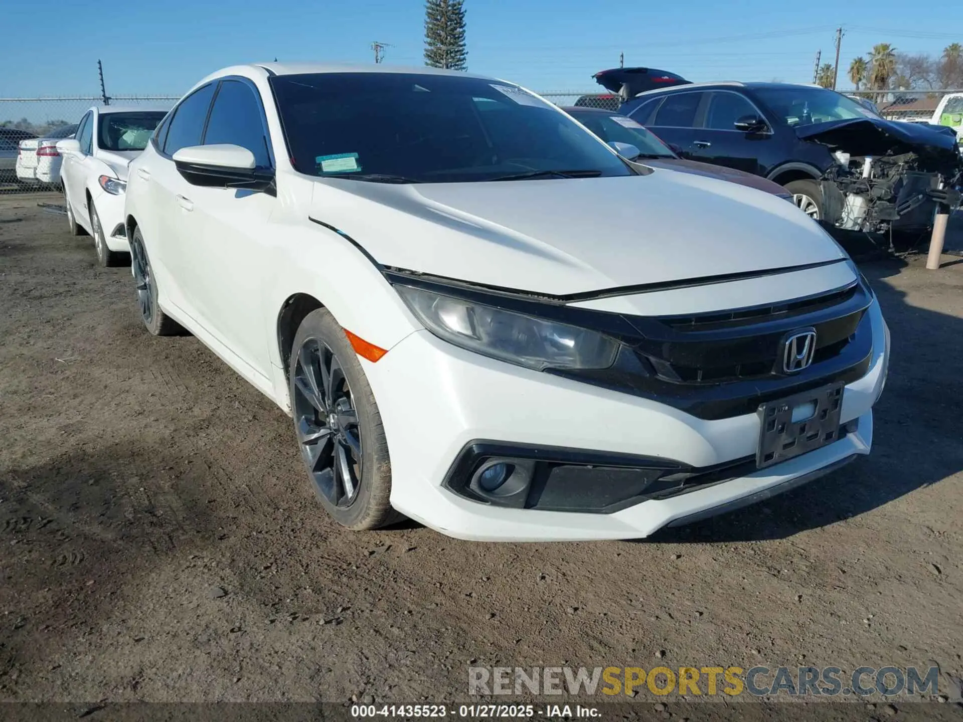 1 Photograph of a damaged car 2HGFC2F89KH544121 HONDA CIVIC 2019