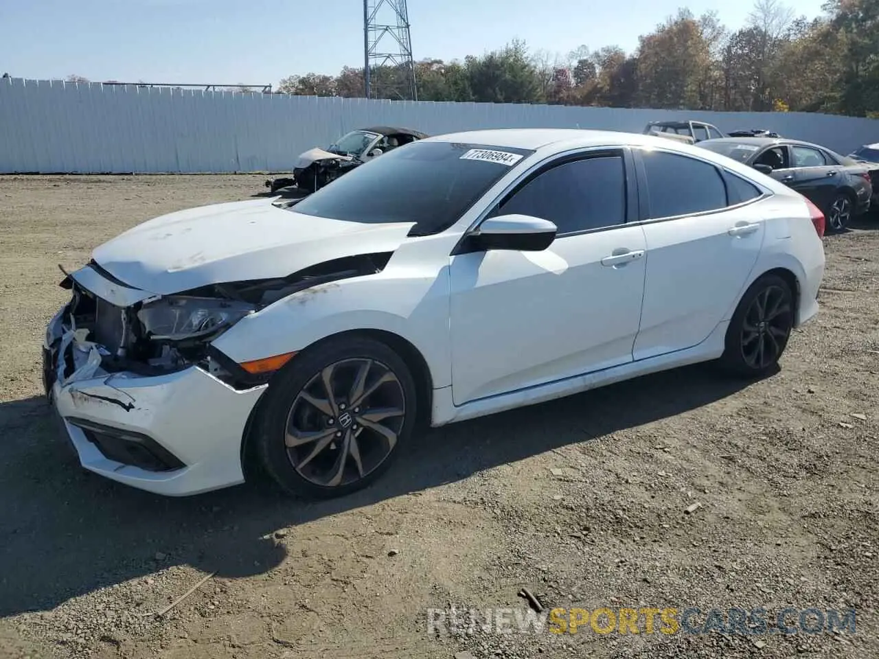 1 Фотография поврежденного автомобиля 2HGFC2F89KH568287 HONDA CIVIC 2019