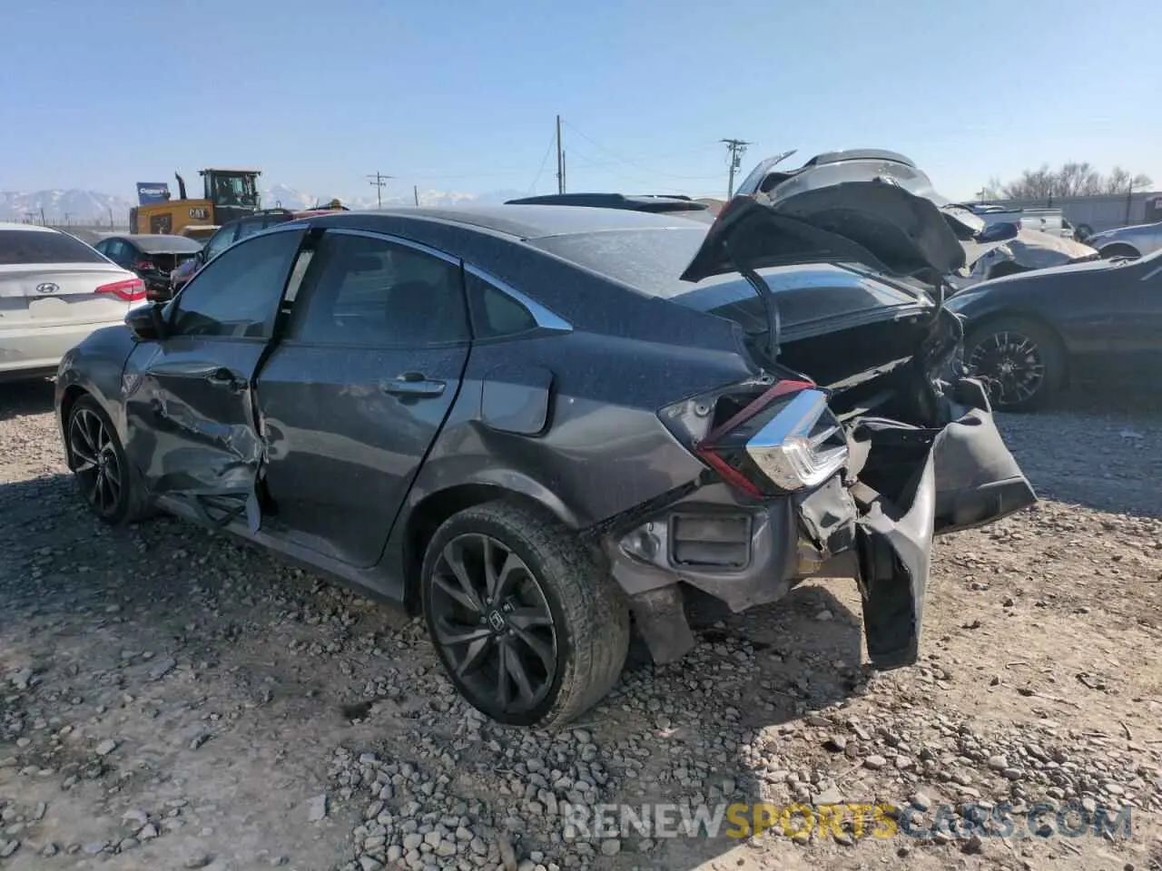 2 Photograph of a damaged car 2HGFC2F89KH581377 HONDA CIVIC 2019