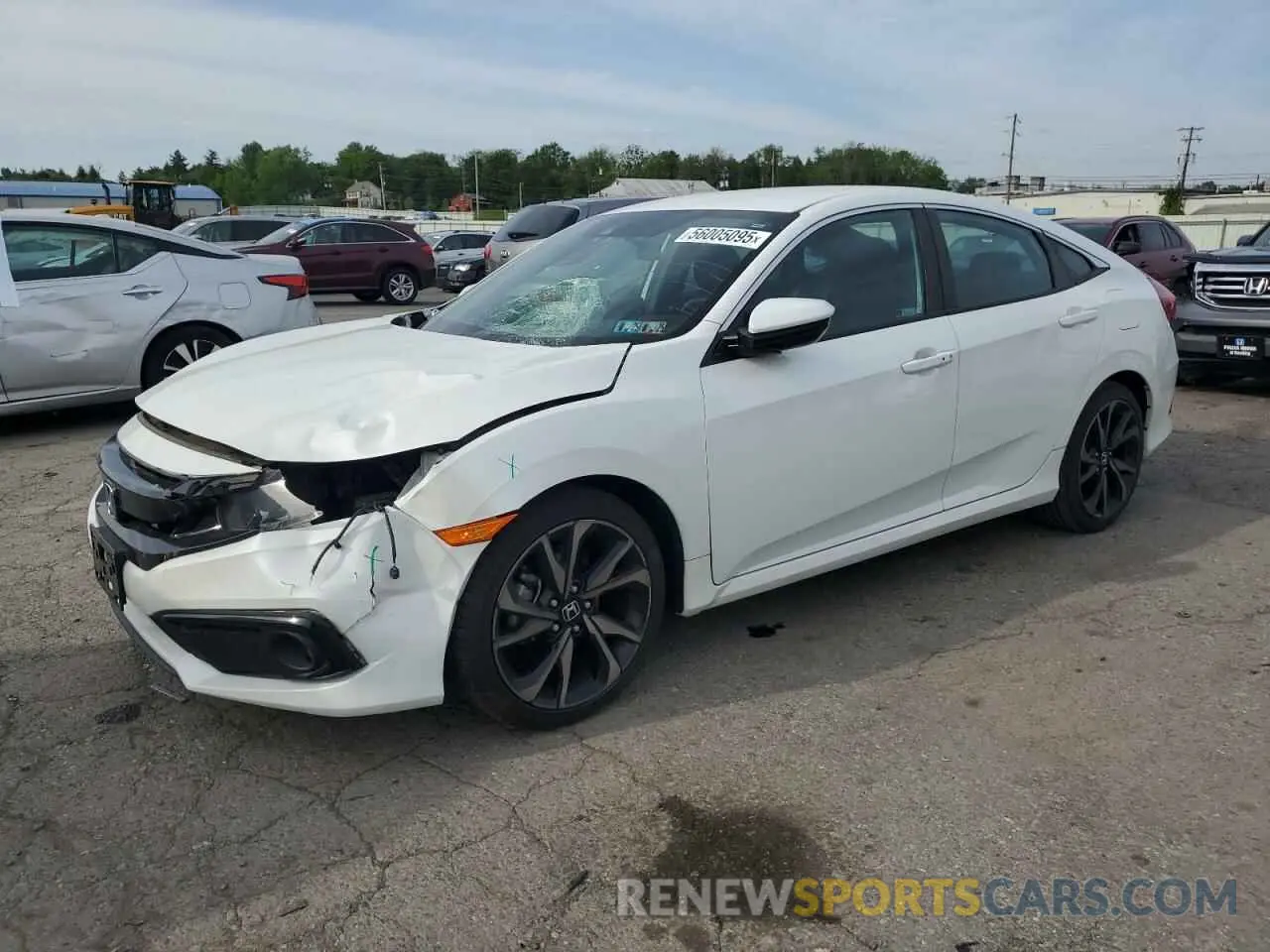 1 Photograph of a damaged car 2HGFC2F89KH594162 HONDA CIVIC 2019