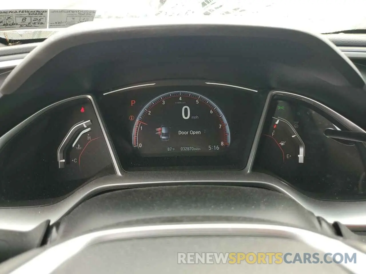 9 Photograph of a damaged car 2HGFC2F89KH594162 HONDA CIVIC 2019
