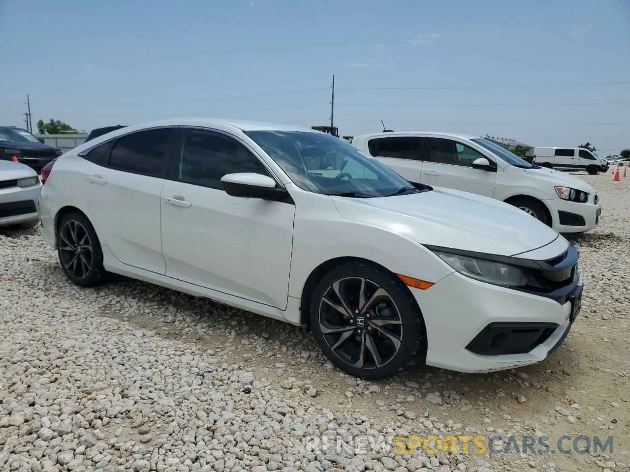 4 Photograph of a damaged car 2HGFC2F8XKH521902 HONDA CIVIC 2019