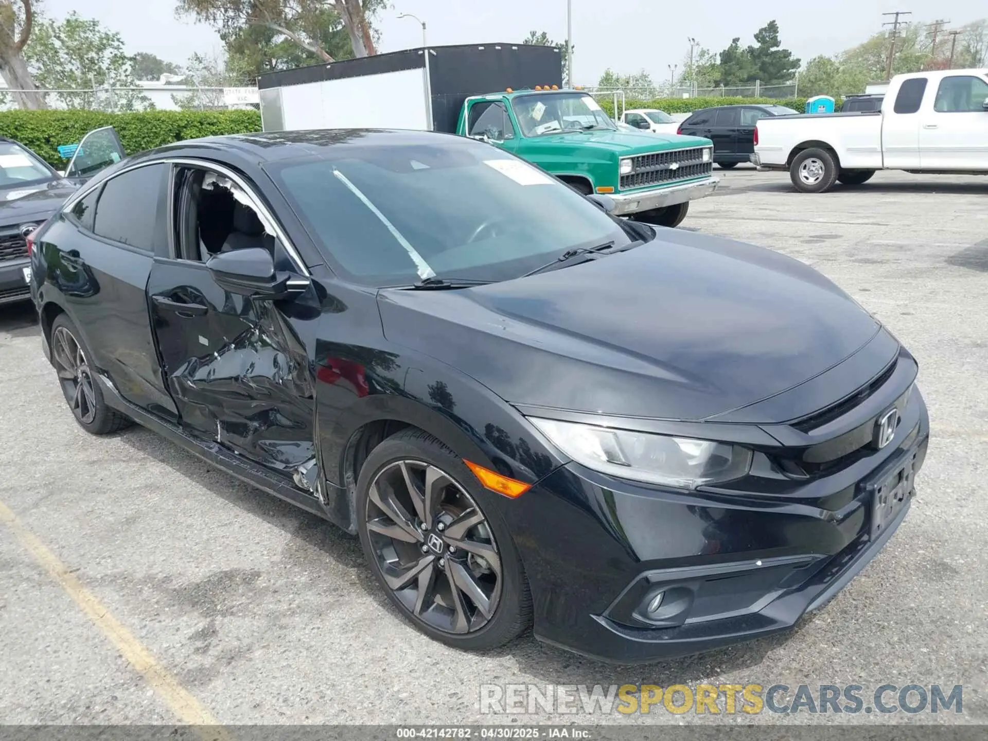 1 Photograph of a damaged car 2HGFC2F8XKH539560 HONDA CIVIC 2019