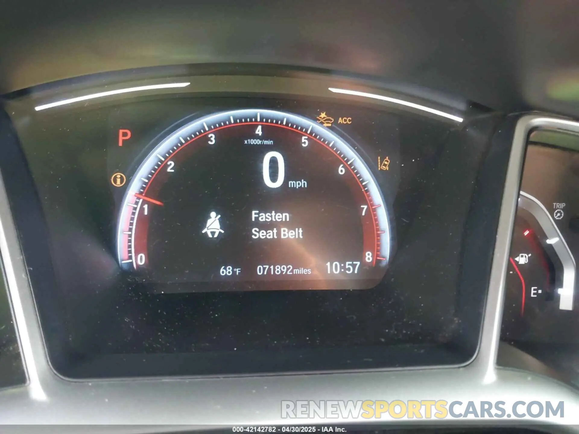 7 Photograph of a damaged car 2HGFC2F8XKH539560 HONDA CIVIC 2019