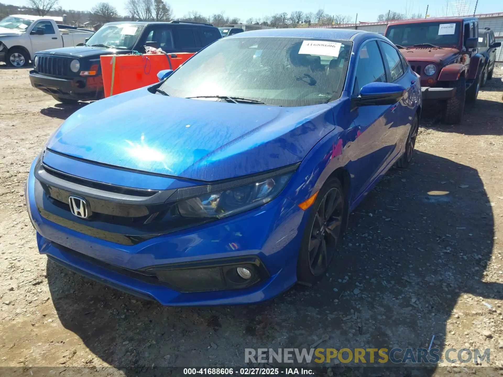 2 Photograph of a damaged car 2HGFC2F8XKH577032 HONDA CIVIC 2019
