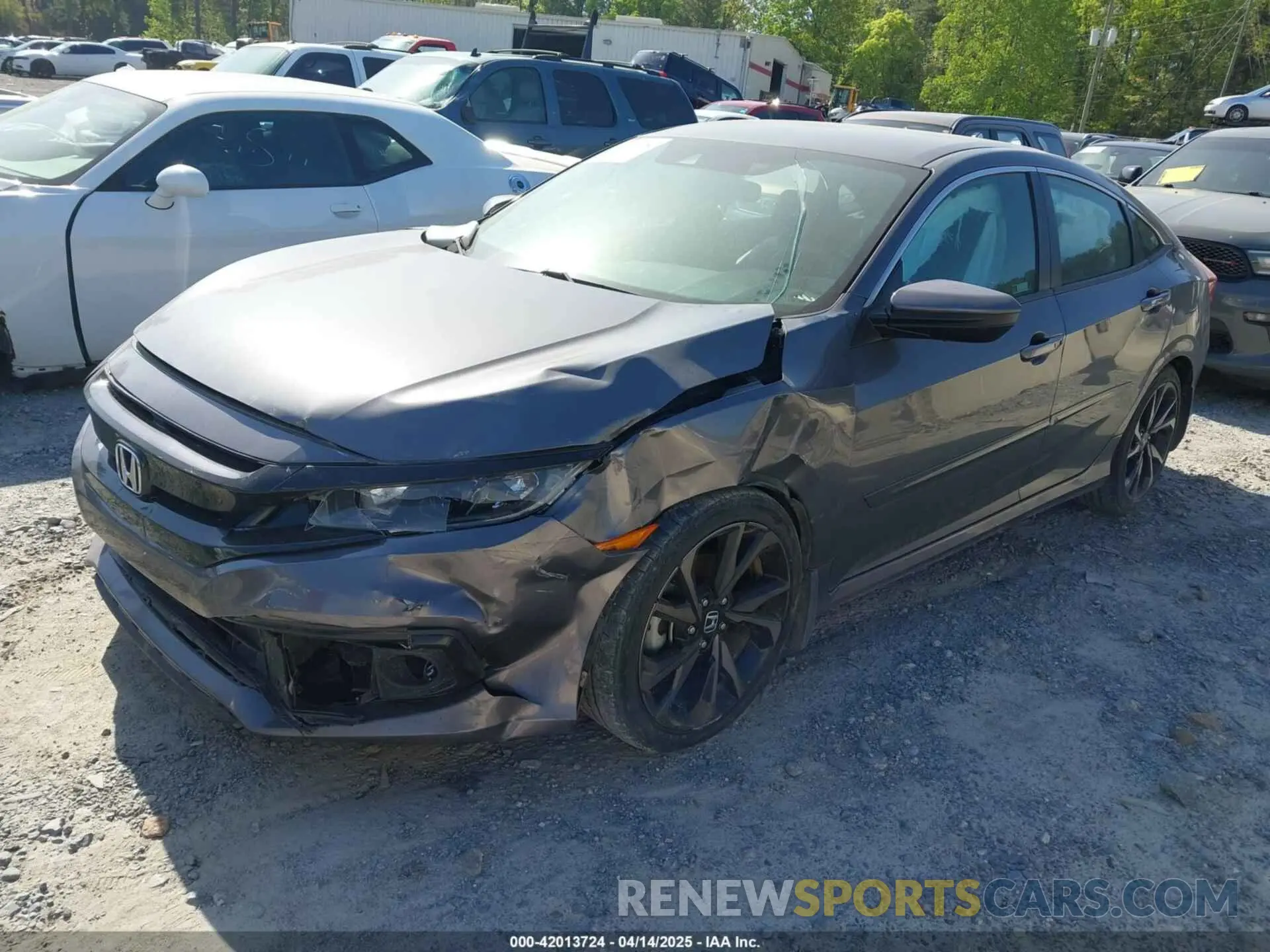 2 Photograph of a damaged car 2HGFC2F8XKH598141 HONDA CIVIC 2019