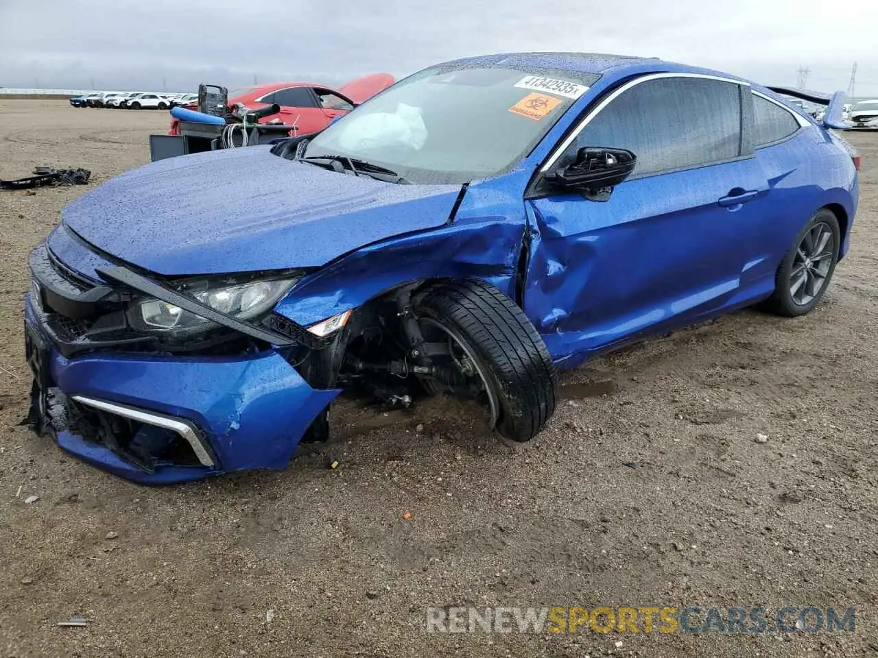 1 Photograph of a damaged car 2HGFC3B33KH352595 HONDA CIVIC 2019