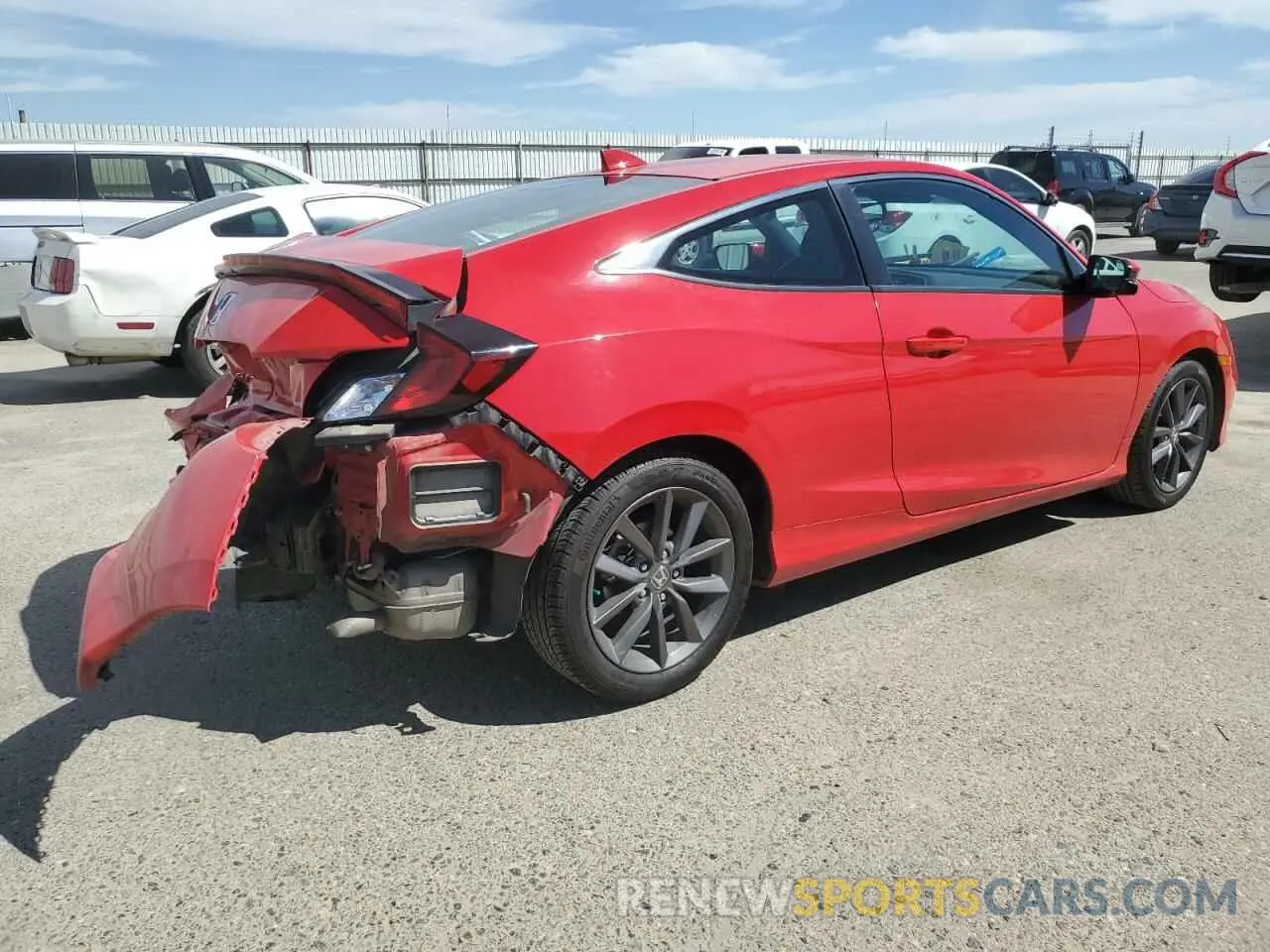 3 Photograph of a damaged car 2HGFC3B36KH350565 HONDA CIVIC 2019