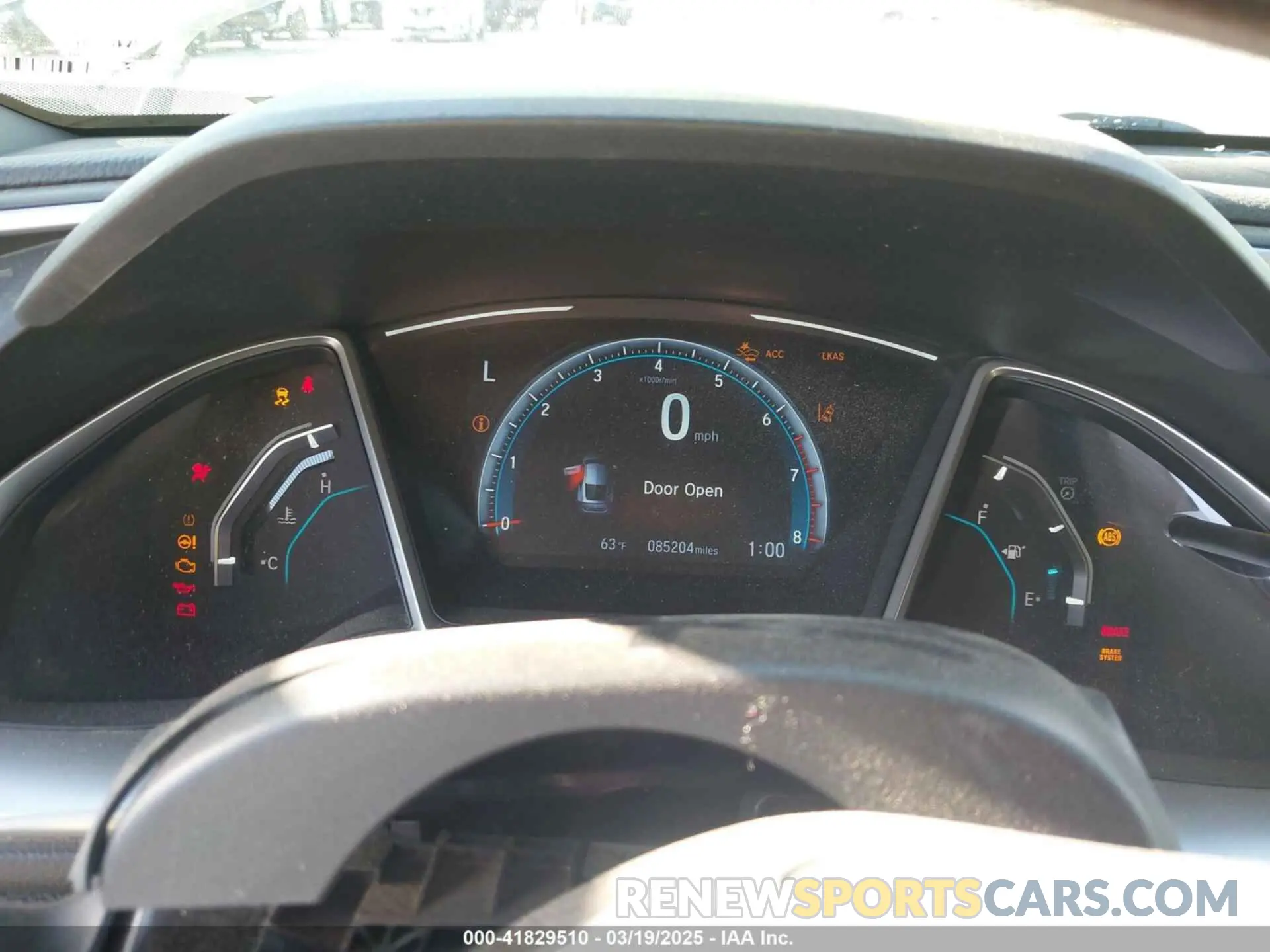 7 Photograph of a damaged car 2HGFC3B36KH357449 HONDA CIVIC 2019