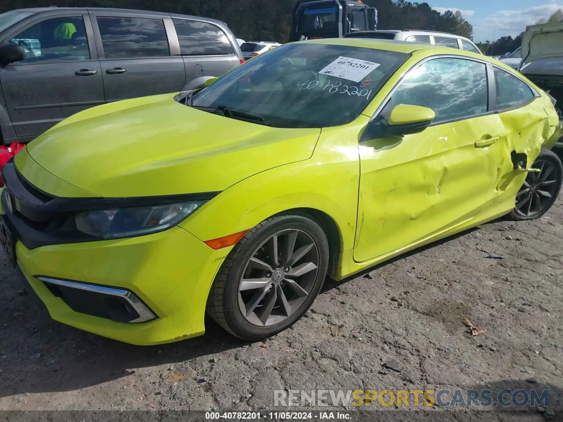2 Photograph of a damaged car 2HGFC3B37KH355208 HONDA CIVIC 2019