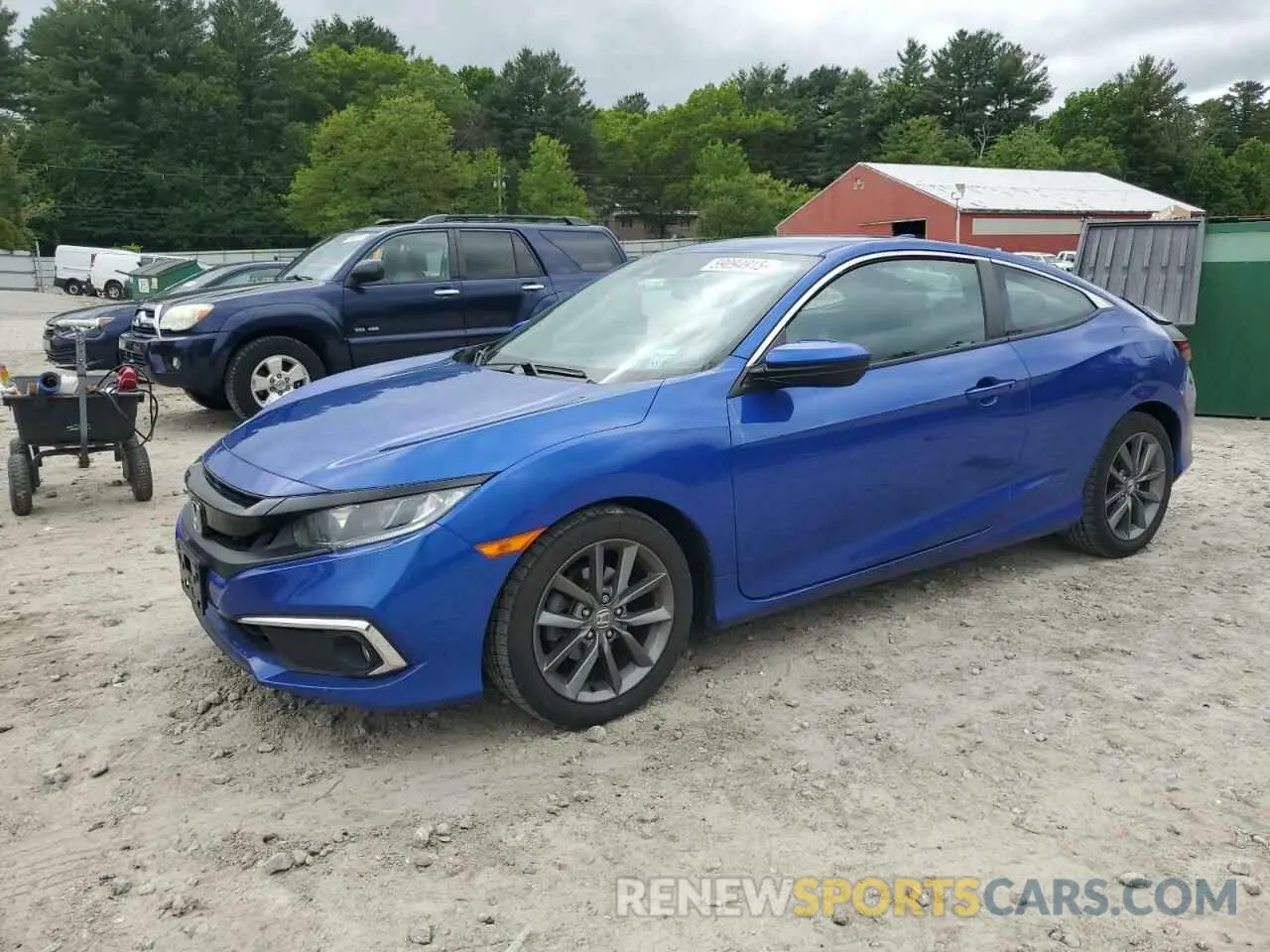 1 Photograph of a damaged car 2HGFC3B37KH355225 HONDA CIVIC 2019