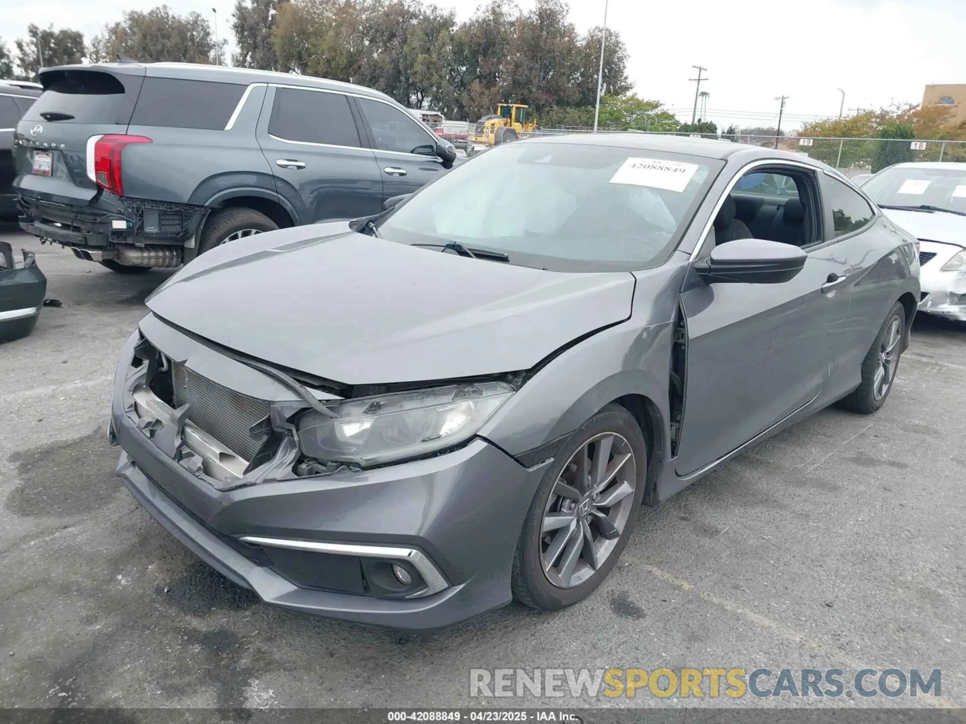 2 Photograph of a damaged car 2HGFC3B38KH350261 HONDA CIVIC 2019