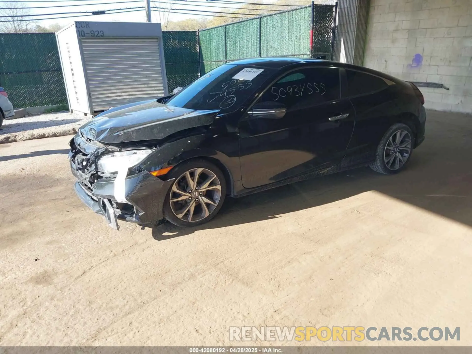 2 Photograph of a damaged car 2HGFC3B90KH355376 HONDA CIVIC 2019