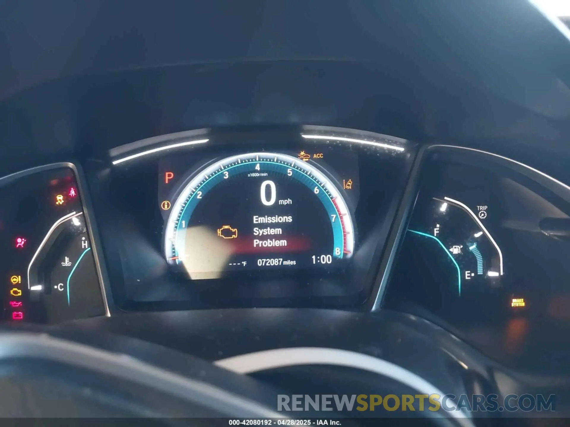 7 Photograph of a damaged car 2HGFC3B90KH355376 HONDA CIVIC 2019