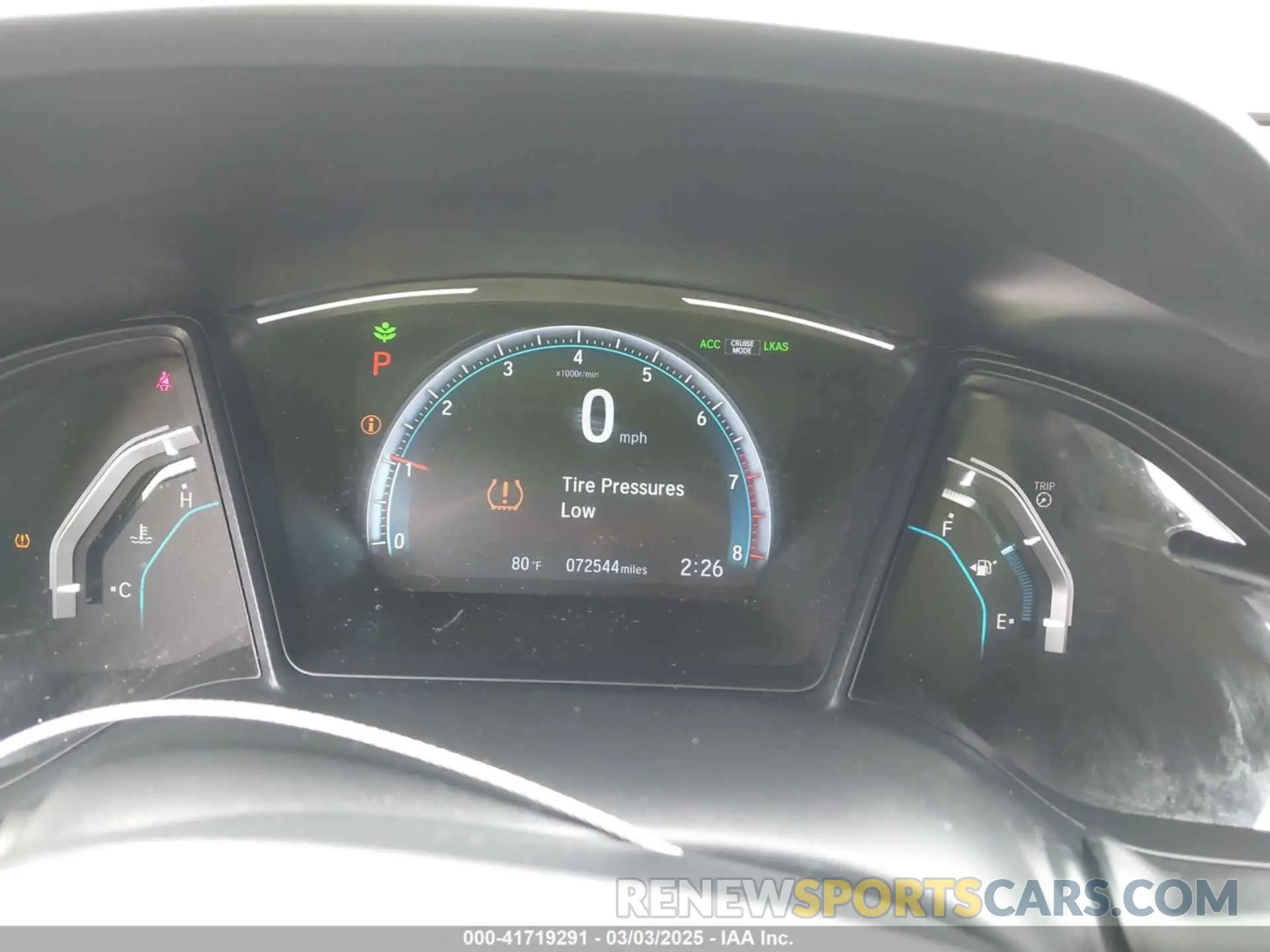7 Photograph of a damaged car 2HGFC4B67KH308437 HONDA CIVIC 2019