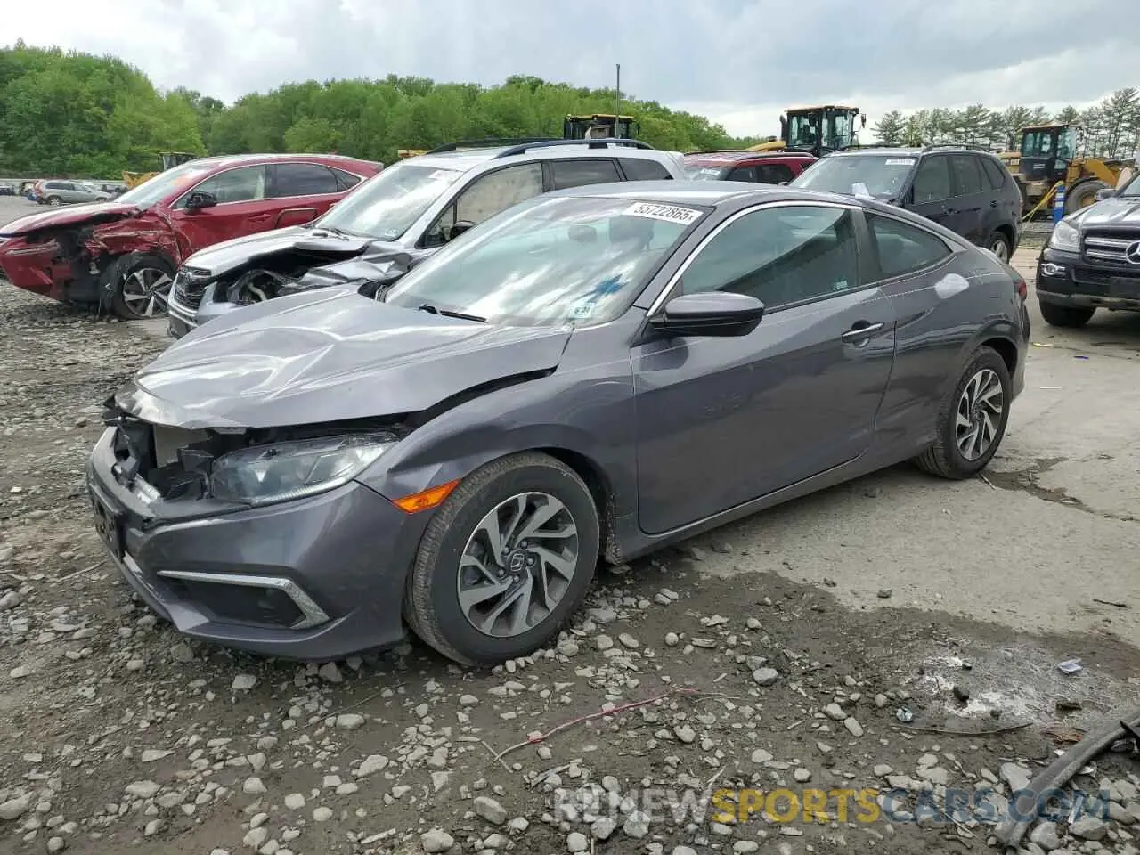 1 Photograph of a damaged car 2HGFC4B6XKH306570 HONDA CIVIC 2019