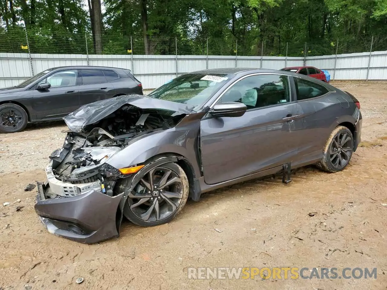 1 Photograph of a damaged car 2HGFC4B80KH304845 HONDA CIVIC 2019