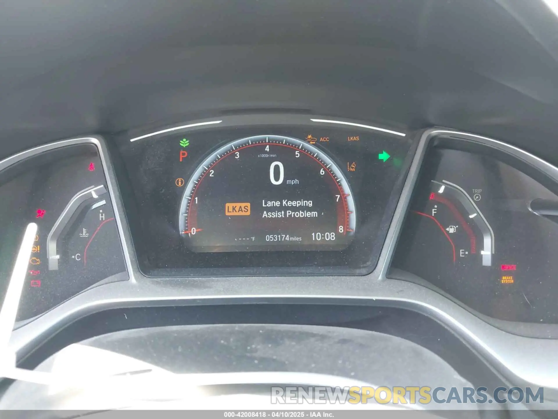 7 Photograph of a damaged car 2HGFC4B80KH306420 HONDA CIVIC 2019