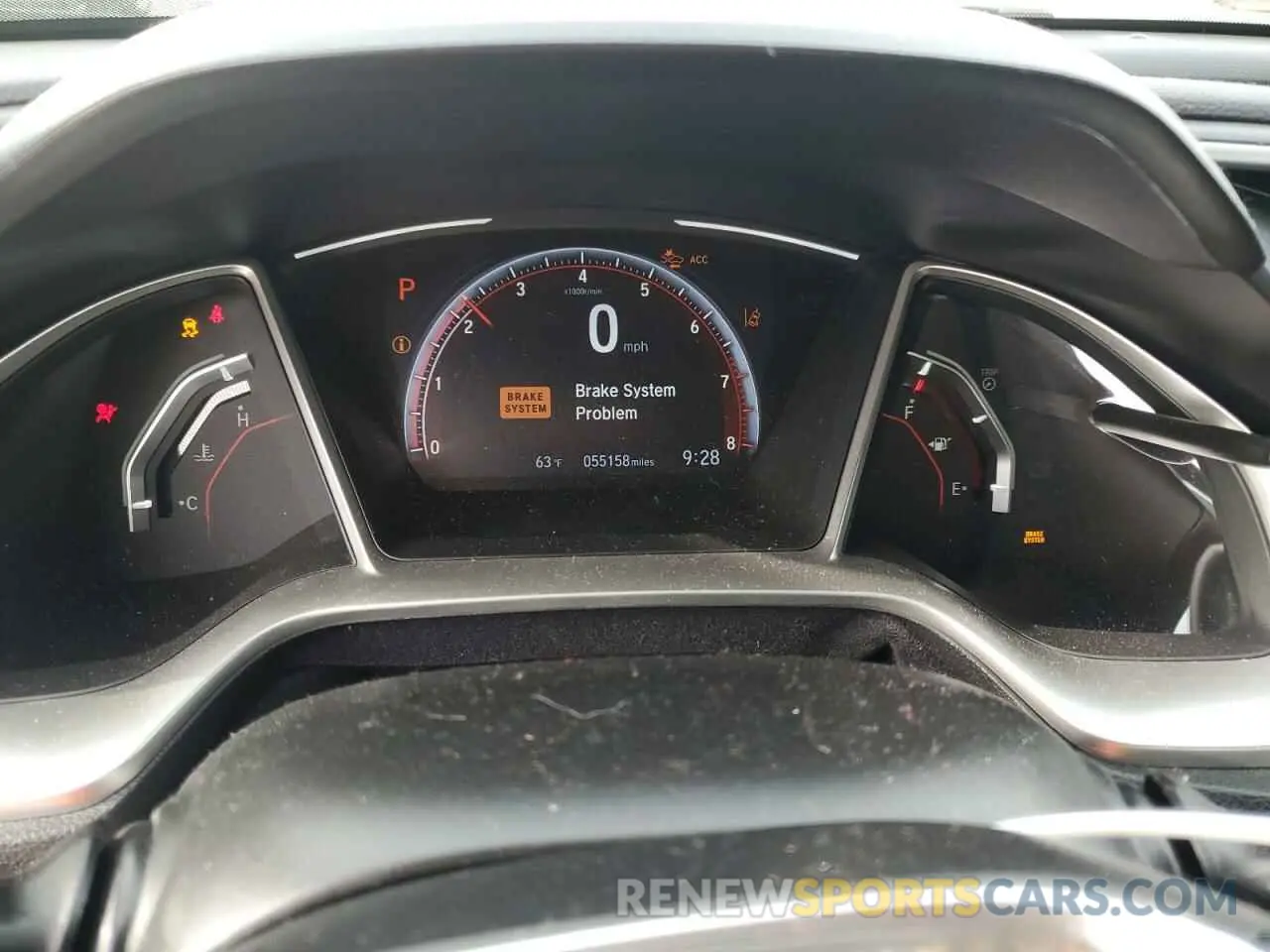 9 Photograph of a damaged car 2HGFC4B88KH307153 HONDA CIVIC 2019