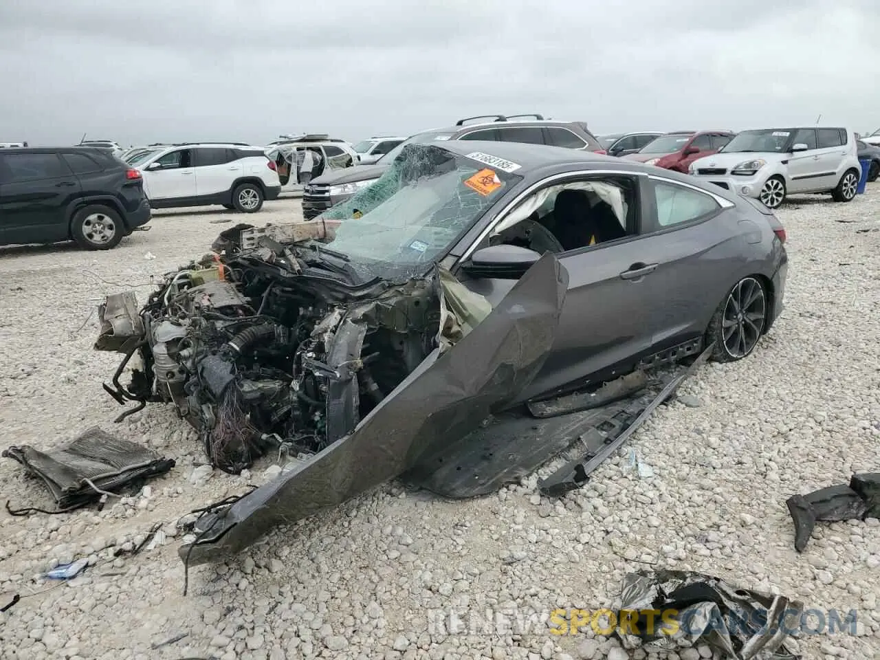 1 Photograph of a damaged car 2HGFC4B89KH304116 HONDA CIVIC 2019