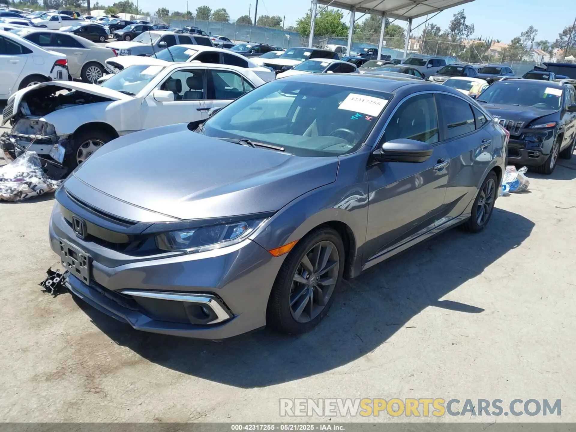 2 Photograph of a damaged car JHMFC1F30KX006897 HONDA CIVIC 2019