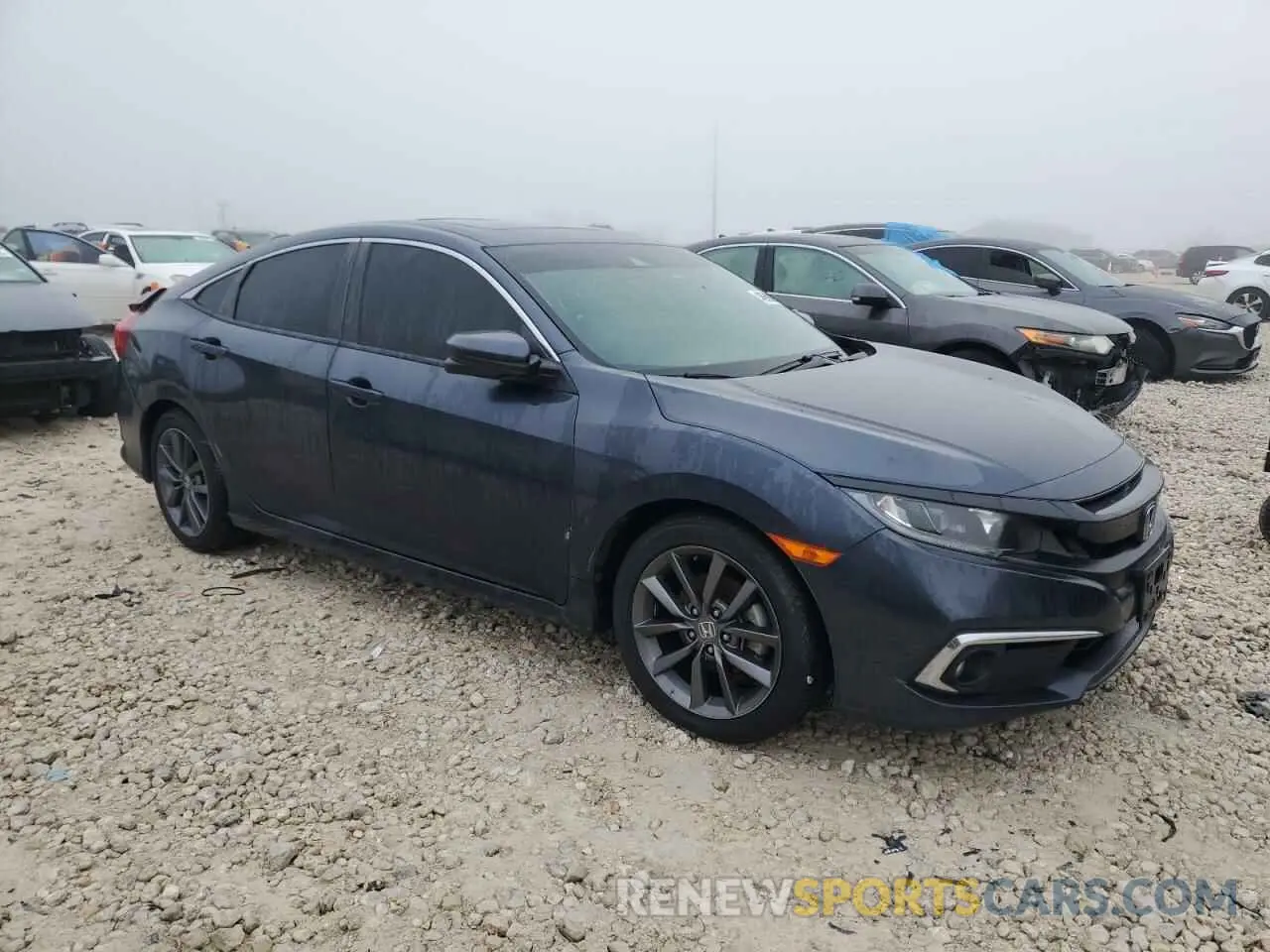 4 Photograph of a damaged car JHMFC1F31KX003734 HONDA CIVIC 2019