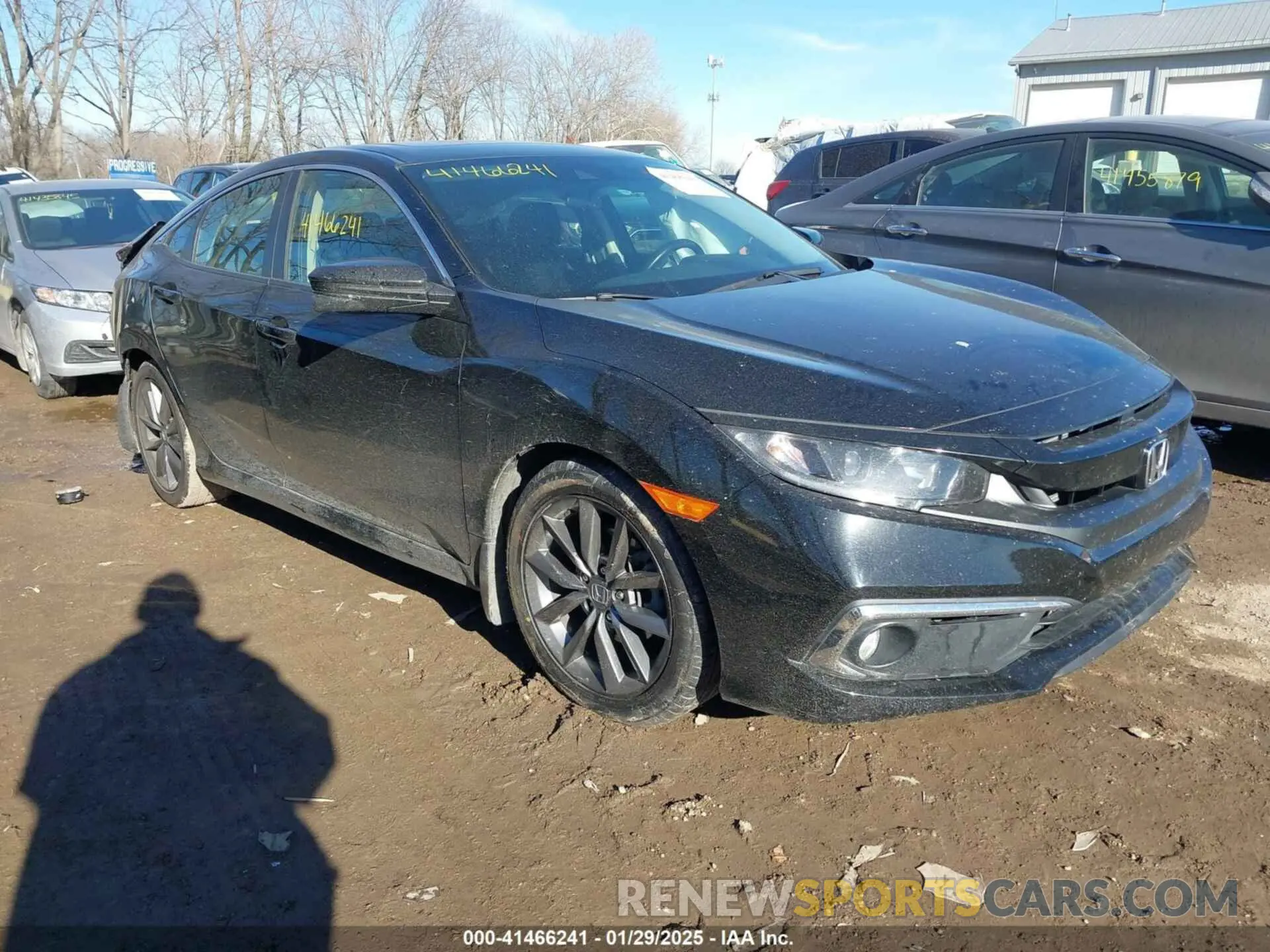 1 Photograph of a damaged car JHMFC1F31KX007184 HONDA CIVIC 2019