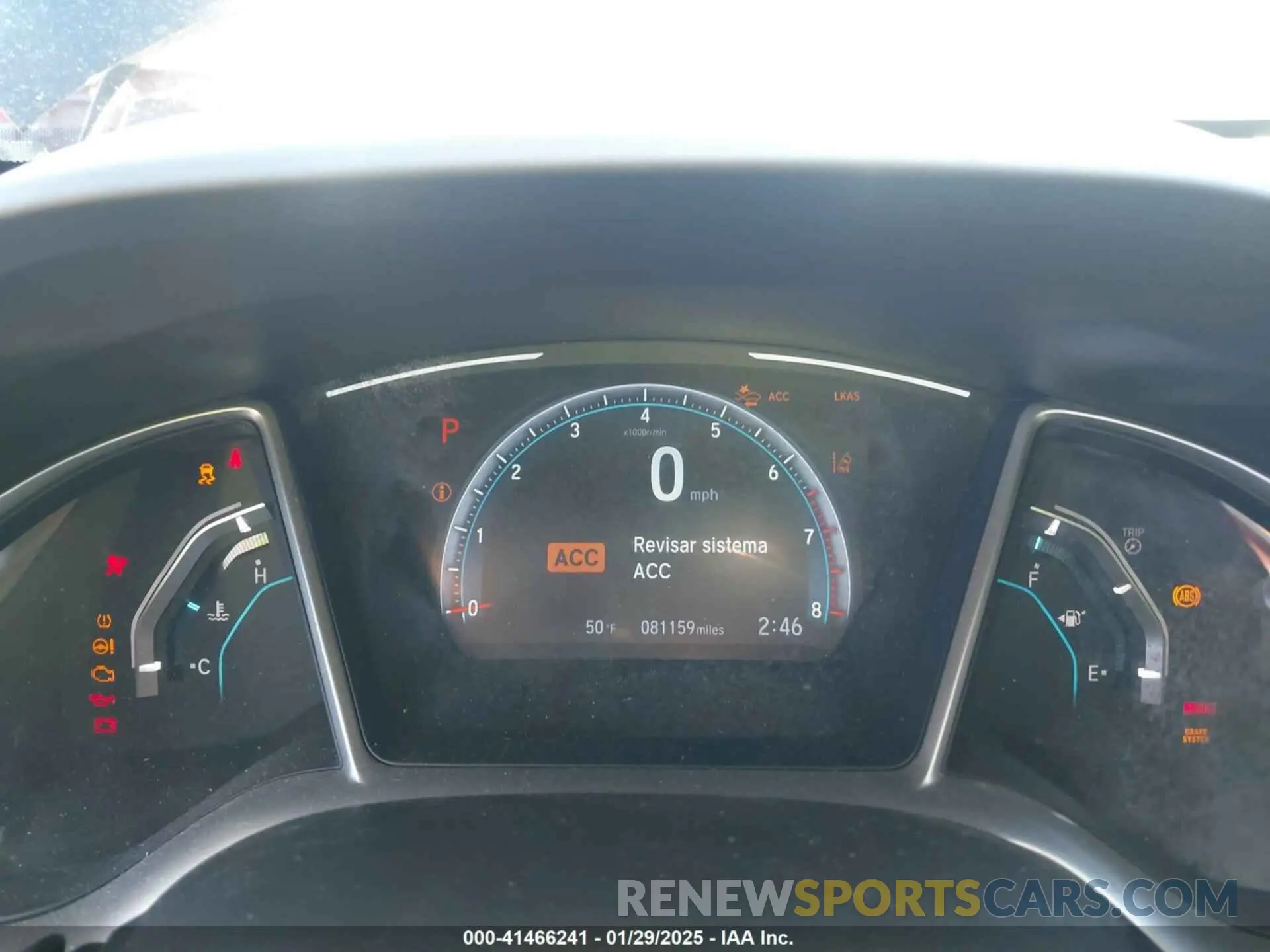 7 Photograph of a damaged car JHMFC1F31KX007184 HONDA CIVIC 2019