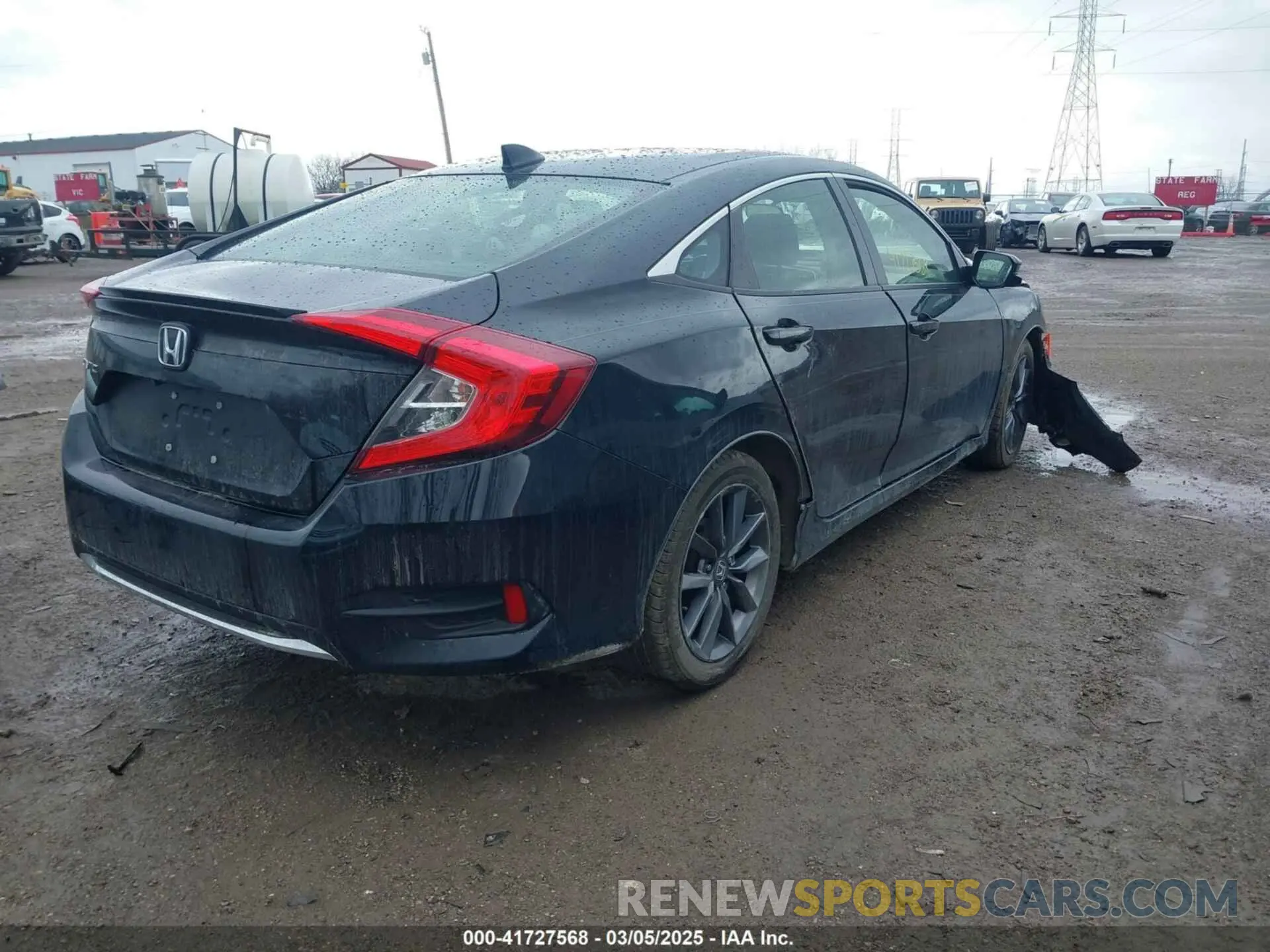 4 Фотография поврежденного автомобиля JHMFC1F32KX001734 HONDA CIVIC 2019