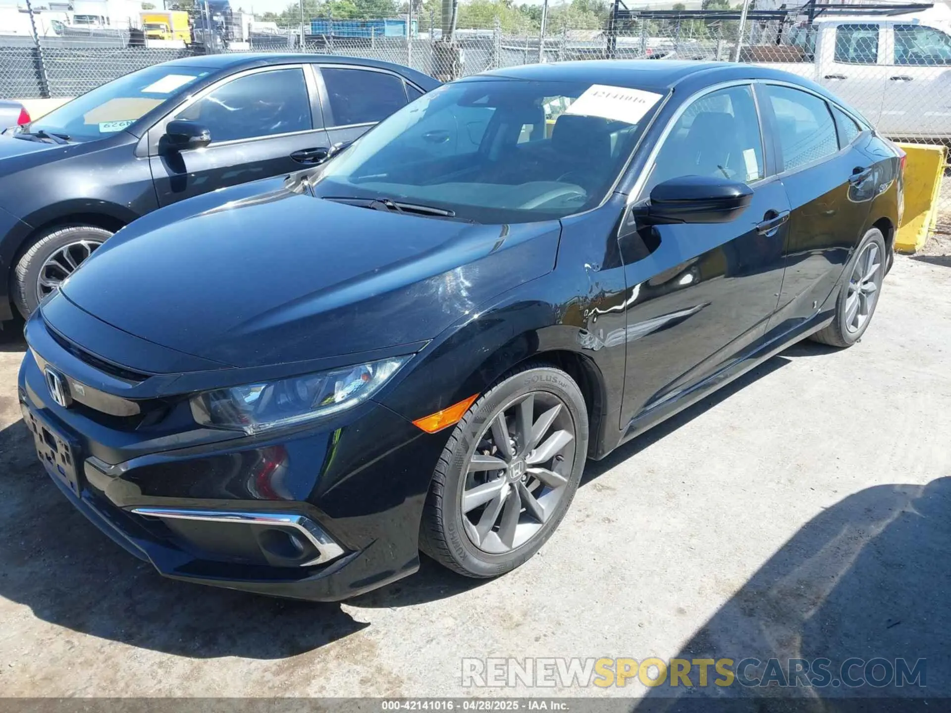 2 Photograph of a damaged car JHMFC1F32KX006092 HONDA CIVIC 2019