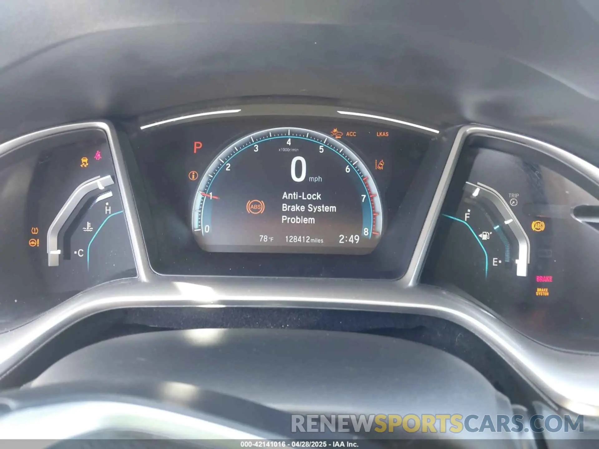 7 Photograph of a damaged car JHMFC1F32KX006092 HONDA CIVIC 2019