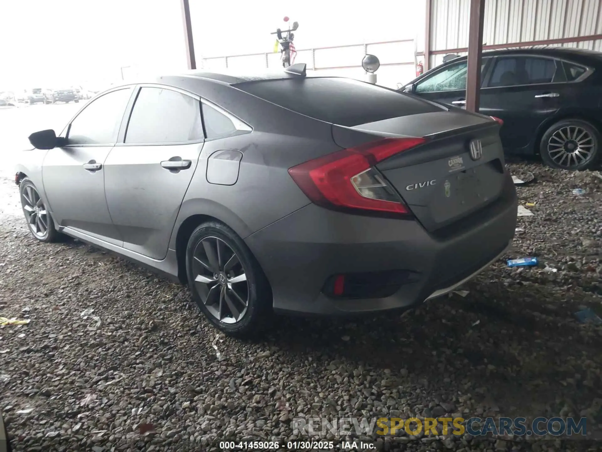 3 Фотография поврежденного автомобиля JHMFC1F32KX011485 HONDA CIVIC 2019