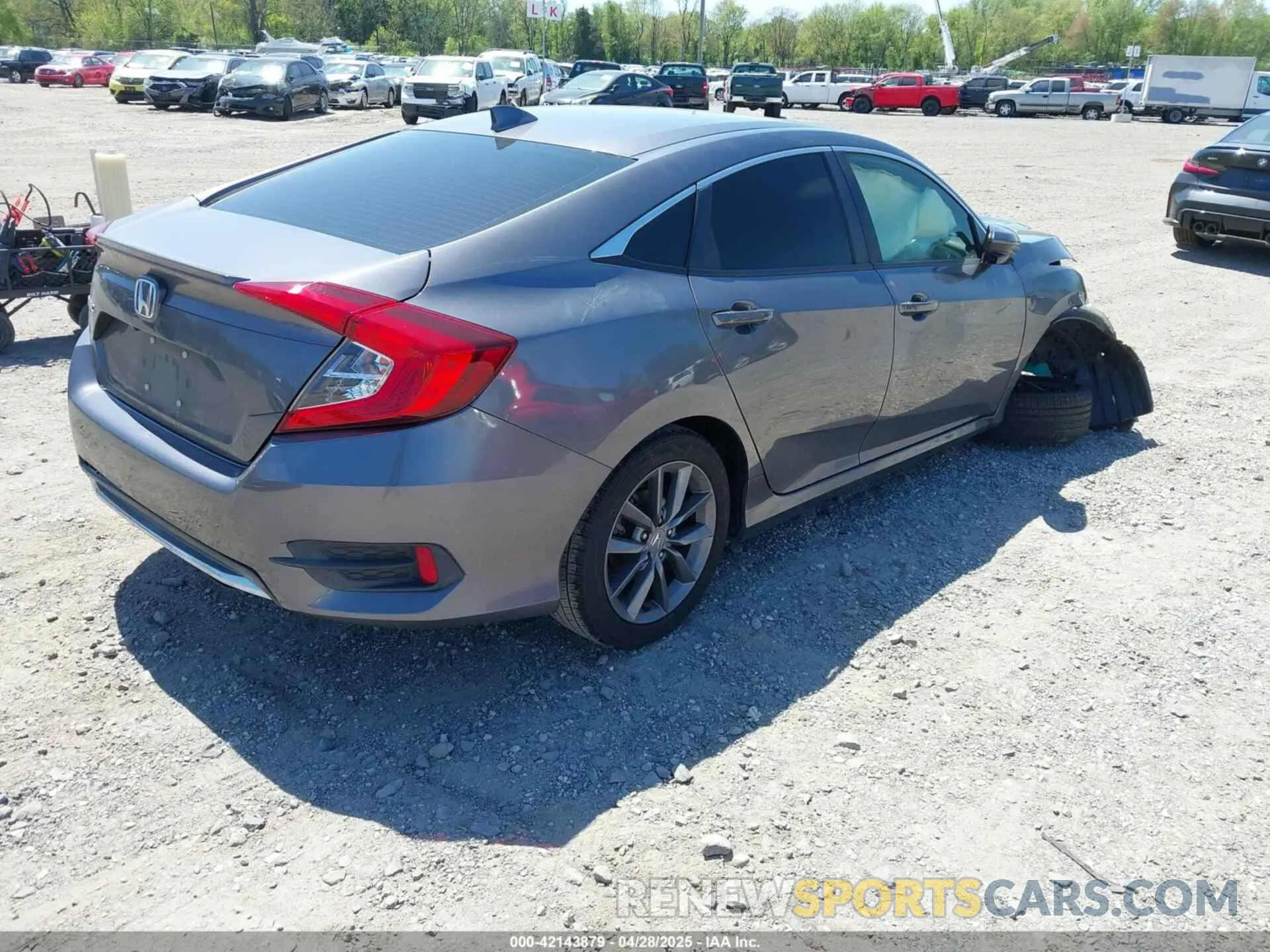 4 Фотография поврежденного автомобиля JHMFC1F35KX010508 HONDA CIVIC 2019